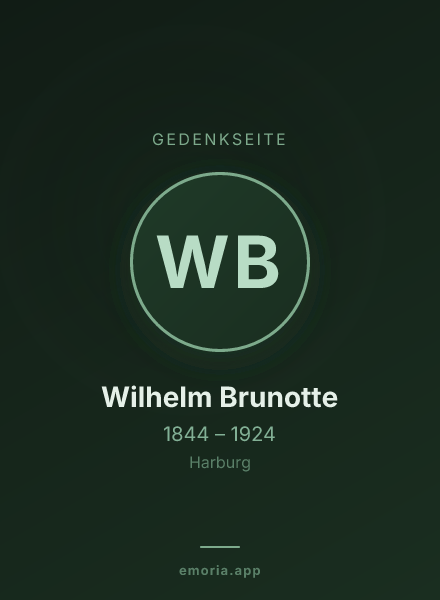 Gedenkportrait von Wilhelm Brunotte