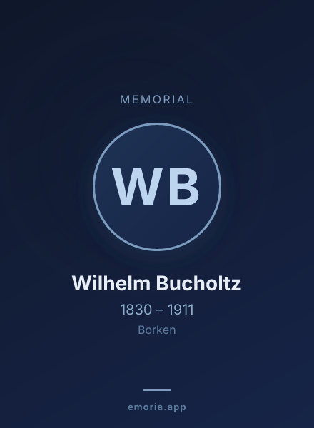 Memorial portrait of Wilhelm Bucholtz