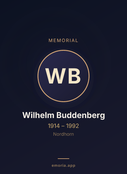 Memorial portrait of Wilhelm Buddenberg
