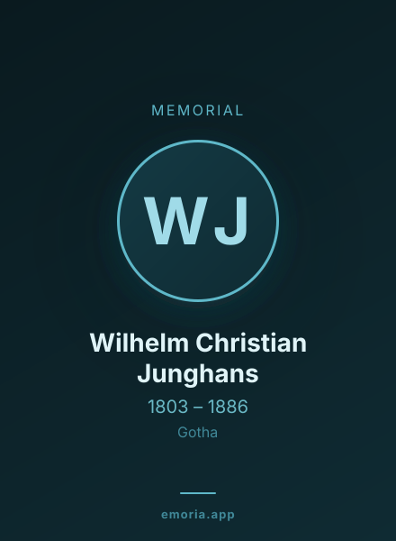 Memorial portrait of Wilhelm Christian Junghans