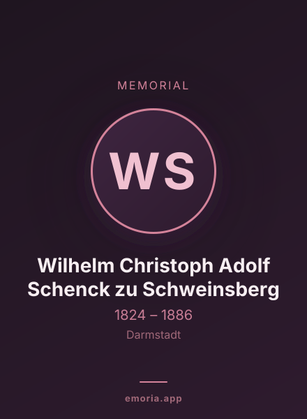 Memorial portrait of Wilhelm Christoph Adolf Schenck zu Schweinsberg