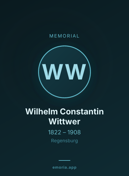 Memorial portrait of Wilhelm Constantin Wittwer