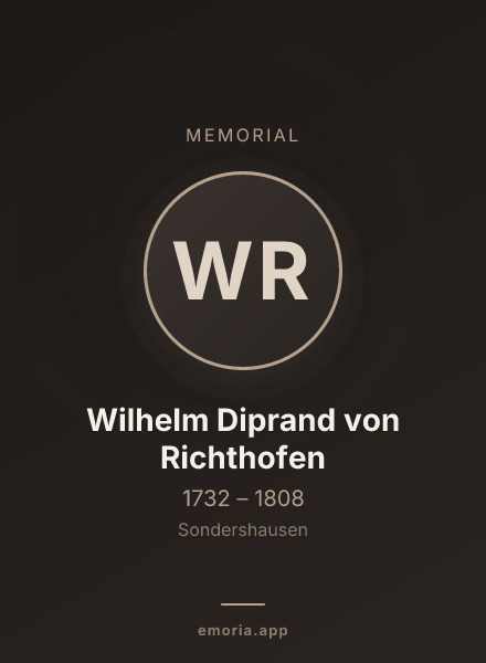 Memorial portrait of Wilhelm Diprand von Richthofen