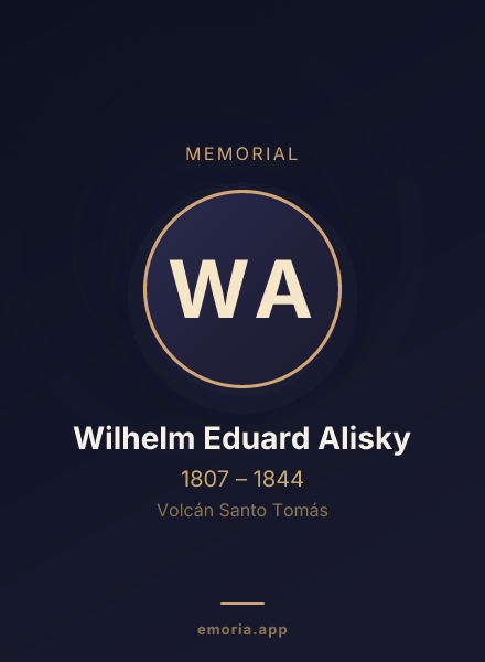 Memorial portrait of Wilhelm Eduard Alisky