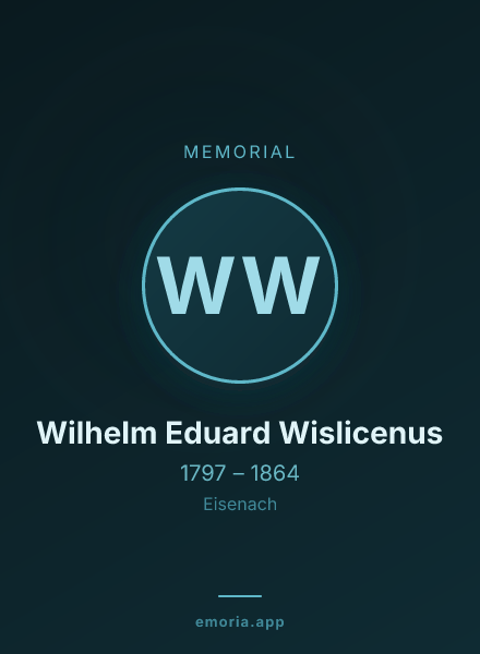 Memorial portrait of Wilhelm Eduard Wislicenus