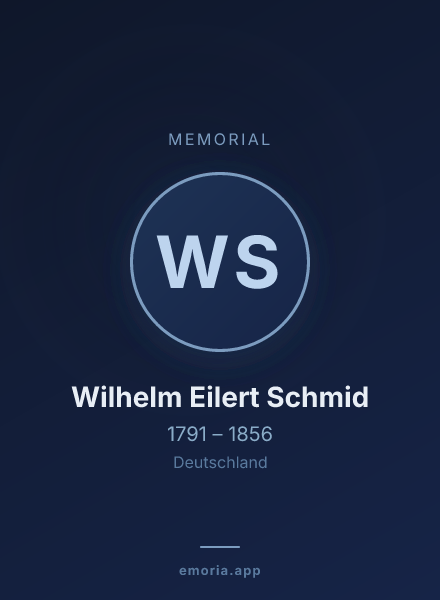 Memorial portrait of Wilhelm Eilert Schmid
