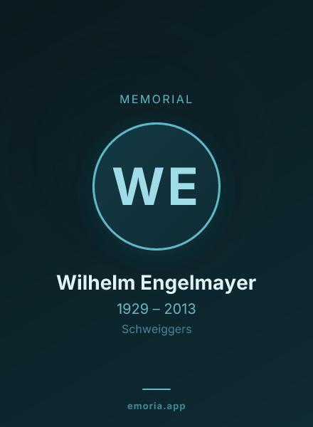 Memorial portrait of Wilhelm Engelmayer