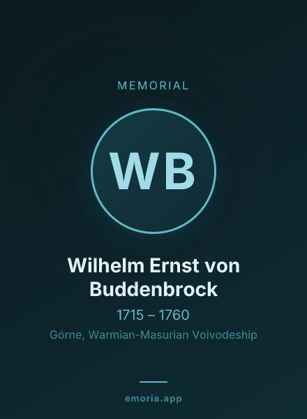 Memorial portrait of Wilhelm Ernst von Buddenbrock