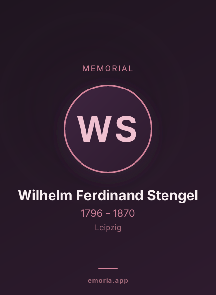 Memorial portrait of Wilhelm Ferdinand Stengel