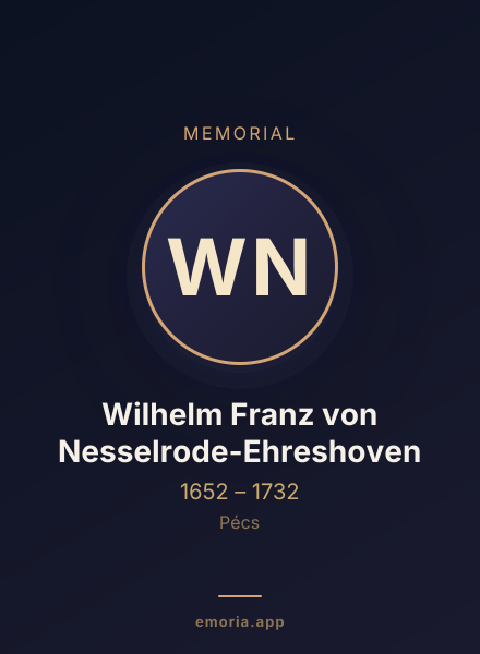 Memorial portrait of Wilhelm Franz von Nesselrode-Ehreshoven