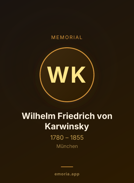 Memorial portrait of Wilhelm Friedrich von Karwinsky