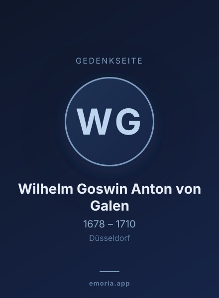 Gedenkportrait von Wilhelm Goswin Anton von Galen