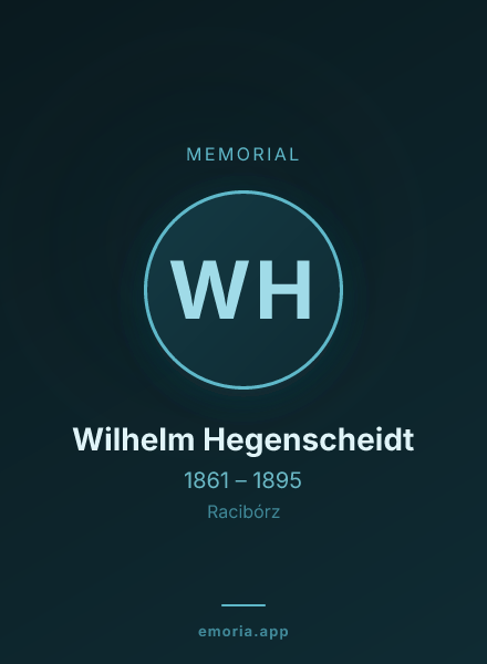 Memorial portrait of Wilhelm Hegenscheidt