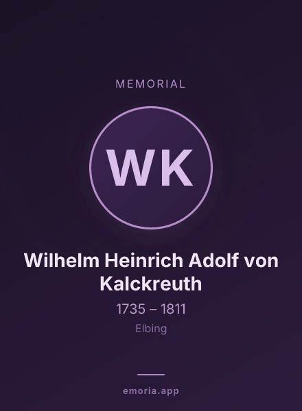 Memorial portrait of Wilhelm Heinrich Adolf von Kalckreuth