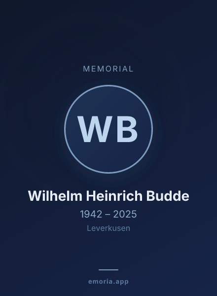 Memorial portrait of Wilhelm Heinrich Budde