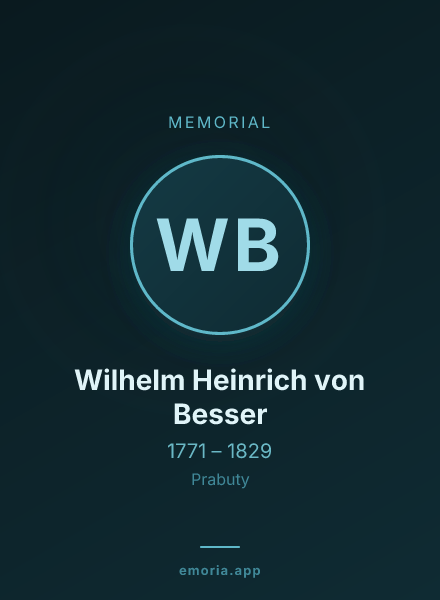 Memorial portrait of Wilhelm Heinrich von Besser
