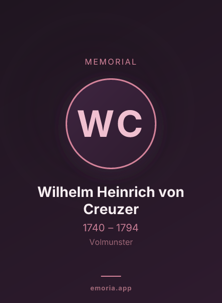 Memorial portrait of Wilhelm Heinrich von Creuzer
