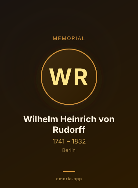 Memorial portrait of Wilhelm Heinrich von Rudorff