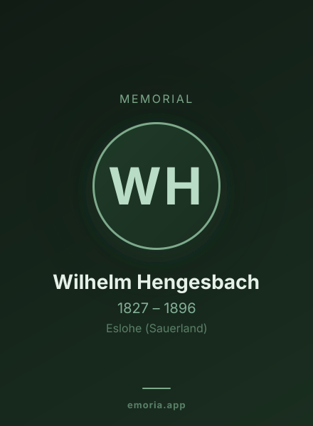 Memorial portrait of Wilhelm Hengesbach