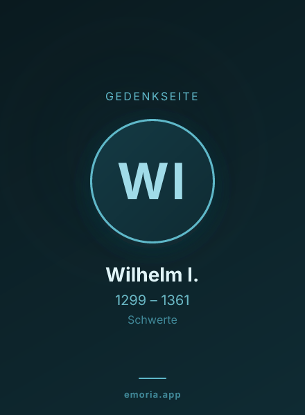 Gedenkportrait von Wilhelm I.