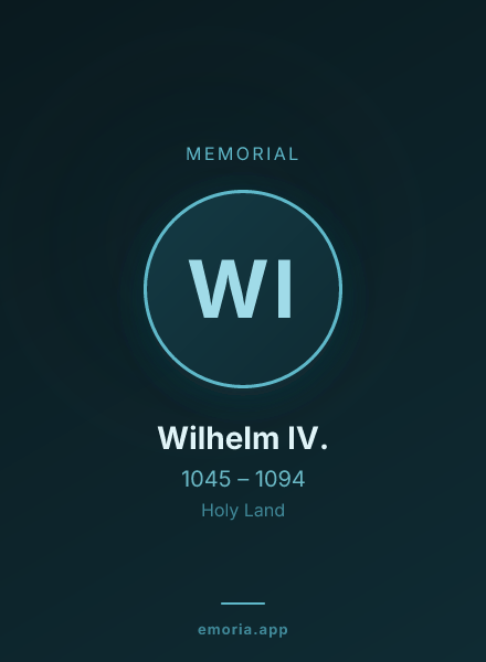 Memorial portrait of Wilhelm IV.