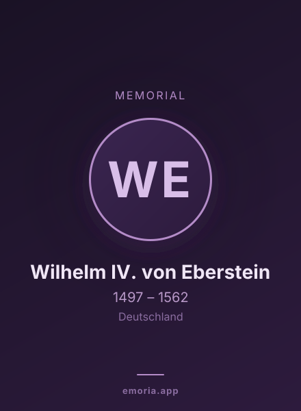 Memorial portrait of Wilhelm IV. von Eberstein