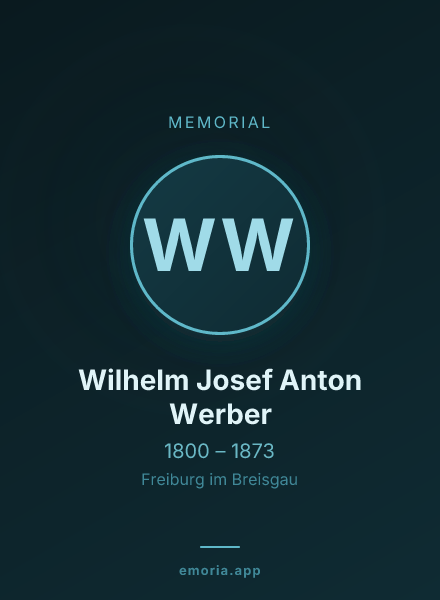 Memorial portrait of Wilhelm Josef Anton Werber