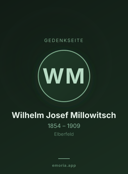 Gedenkportrait von Wilhelm Josef Millowitsch