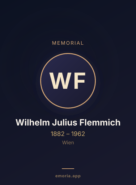 Memorial portrait of Wilhelm Julius Flemmich