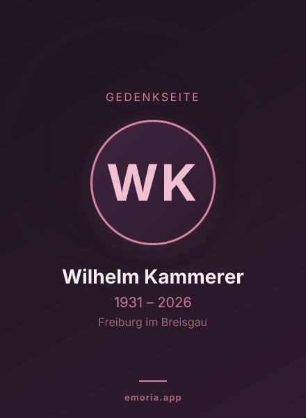 Gedenkportrait von Wilhelm Kammerer