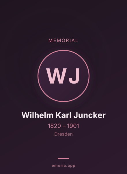 Memorial portrait of Wilhelm Karl Juncker
