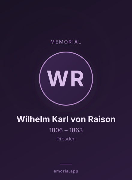 Memorial portrait of Wilhelm Karl von Raison