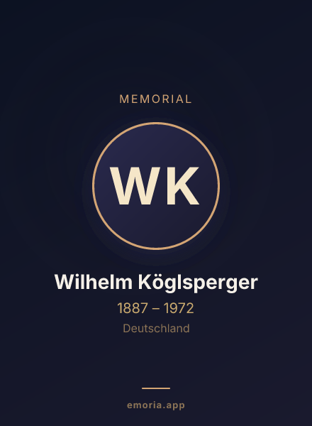 Memorial portrait of Wilhelm Köglsperger