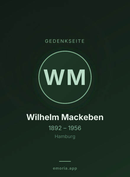 Gedenkportrait von Wilhelm Mackeben