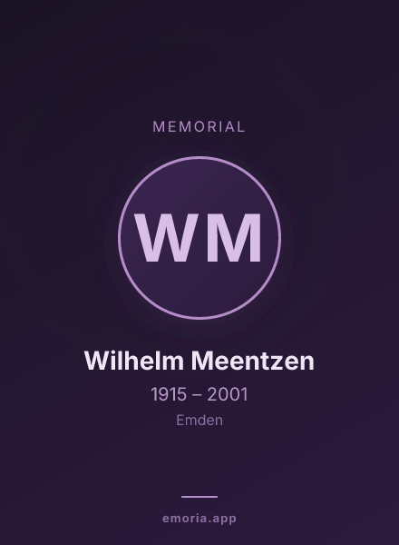 Memorial portrait of Wilhelm Meentzen