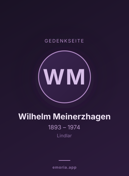 Gedenkportrait von Wilhelm Meinerzhagen