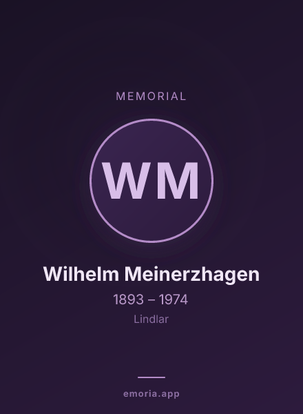 Memorial portrait of Wilhelm Meinerzhagen
