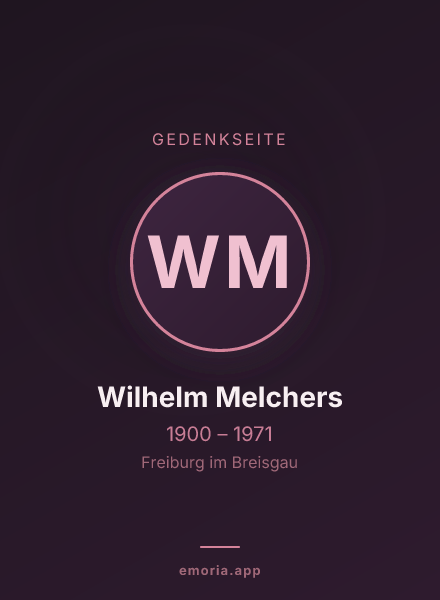 Gedenkportrait von Wilhelm Melchers