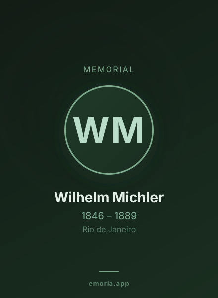 Memorial portrait of Wilhelm Michler