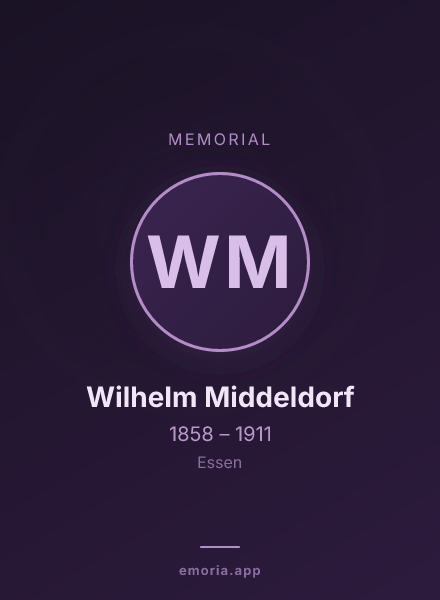 Memorial portrait of Wilhelm Middeldorf