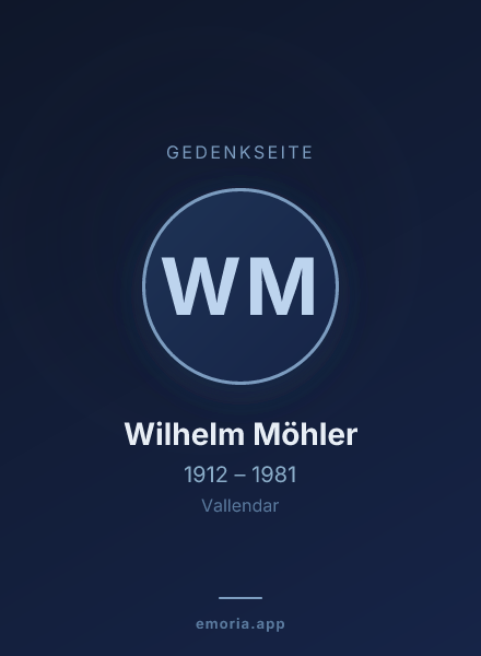 Gedenkportrait von Wilhelm Möhler