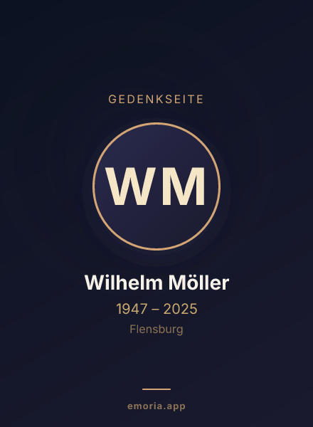 Gedenkportrait von Wilhelm Möller