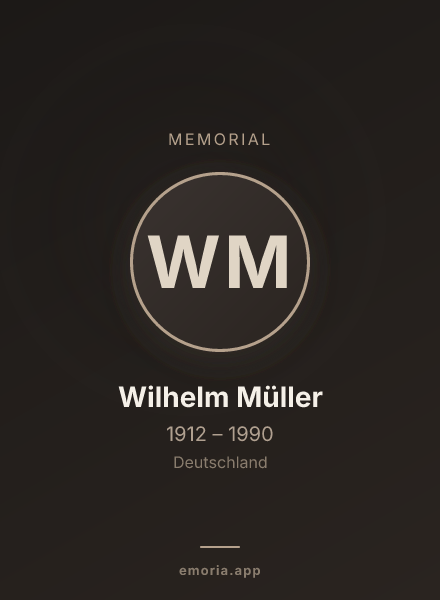 Memorial portrait of Wilhelm Müller