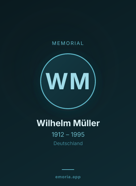 Memorial portrait of Wilhelm Müller