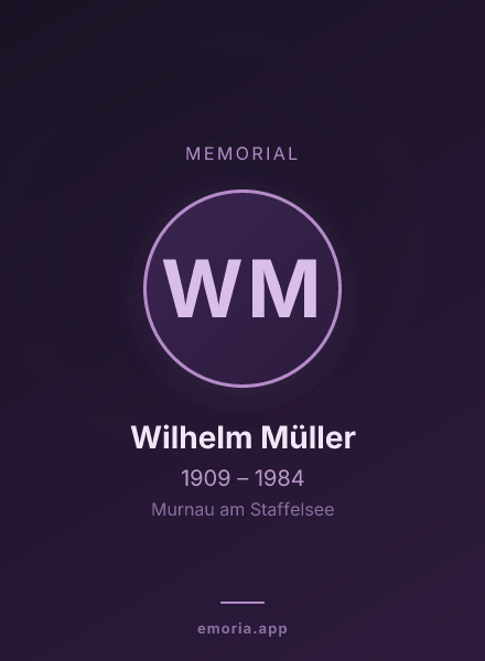 Memorial portrait of Wilhelm Müller