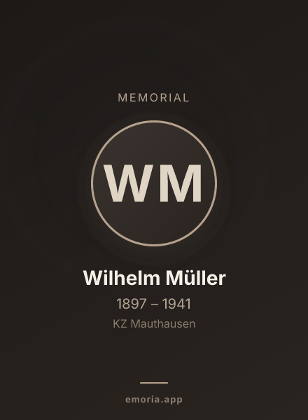 Memorial portrait of Wilhelm Müller