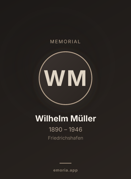 Memorial portrait of Wilhelm Müller