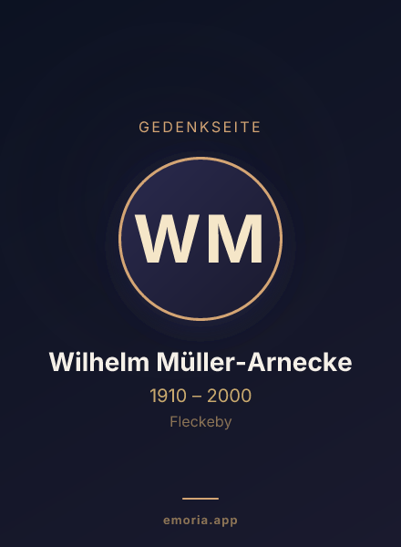 Gedenkportrait von Wilhelm Müller-Arnecke