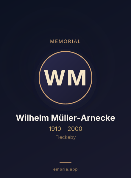 Memorial portrait of Wilhelm Müller-Arnecke