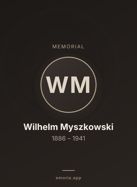 Memorial portrait of Wilhelm Myszkowski